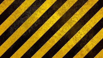 Grunge textures warning stripes hazard wallpaper