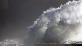 Ocean nature waves storm wallpaper
