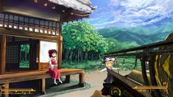 Reimu shrine photomanipulation gensokyo game fat man