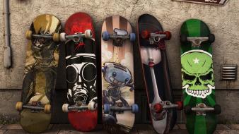 Skateboards designed wallpaper