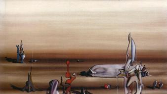 Surrealism artwork french traditional art yves tanguy wallpaper