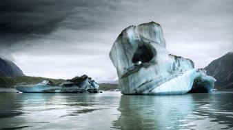 Water ocean landscapes arctic glacier icebergs antarctica mount wallpaper