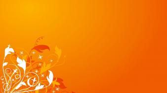Abstract yellow orange funny wallpaper