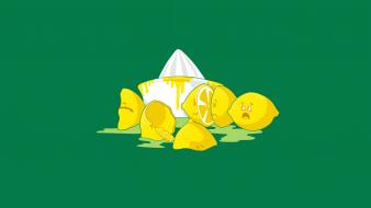 Minimalistic humor funny lemons wallpaper