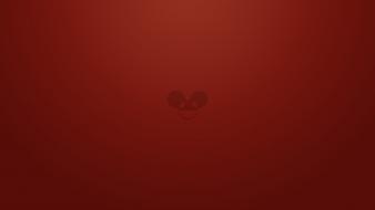 Minimalistic red deadmau5 simple wallpaper