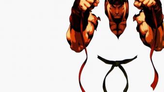 Street fighter animation simple background game wallpaper