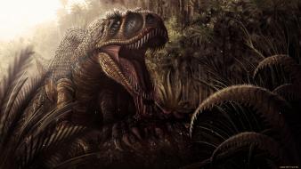 Dinosaurs fantasy art artwork wallpaper