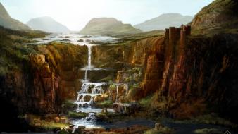 Landscapes fantasy art artwork wallpaper