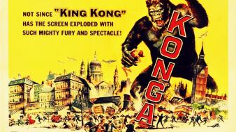 Movies vintage cinema movie posters konga wallpaper