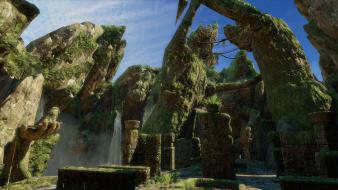 Video games landscapes cave uncharted 3 wallpaper