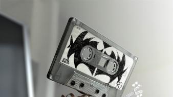 Music cassette kissing surreal tape guitars gene simmons wallpaper