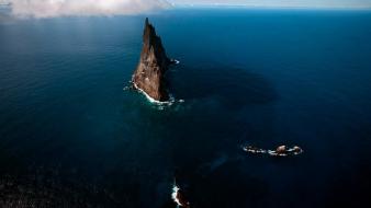 Ocean clouds landscapes islands australia balls pyramid sea wallpaper