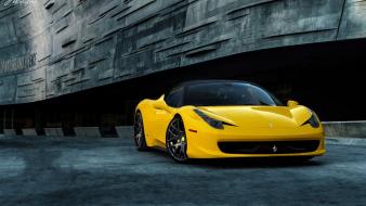 Cars ferrari yellow 458 italia wallpaper