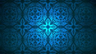 Light blue shapes turkey artwork antique ceramic background wallpaper