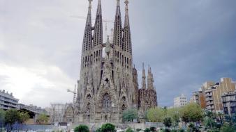 Barcelona spain cathedral europa wallpaper