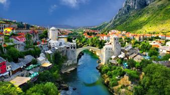 Cityscapes mostar wallpaper