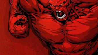 Comics artwork marvel red hulk wallpaper