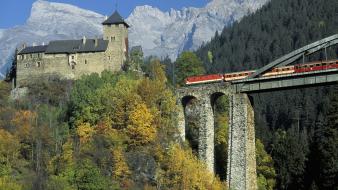 Landscapes nature austria castle wallpaper