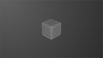 Minimalistic cube wallpaper