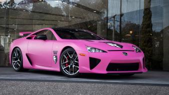 Pink cars supercars lexus lfa wallpaper