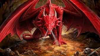 Red dragon jaws teeth artwork lair claws wallpaper