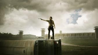 The walking dead tv series rick grimes wallpaper