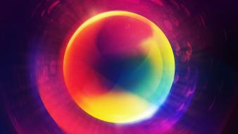 Abstract multicolor circles wallpaper