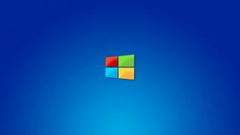 Blue minimalistic operating systems windows 8 wallpaper
