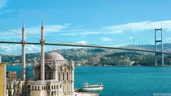 Bridges turkey istanbul bosphorus ortaköy cities mosque wallpaper