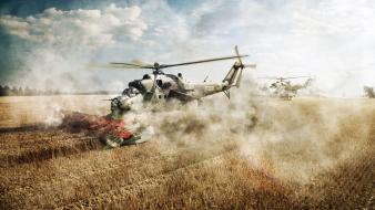 Helicopters agriculture wallpaper