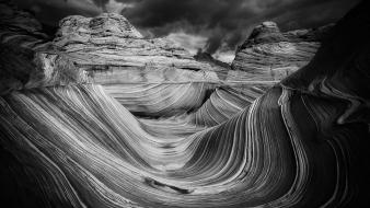 Landscapes nature waves canyon wallpaper