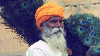 Men beard turbans india wallpaper