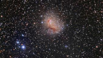 Outer space stars nebulae dust wallpaper
