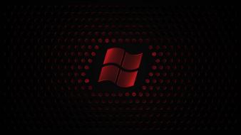 Red windows 7 microsoft logo 8 wallpaper
