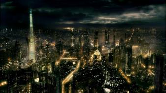 Science fiction cities wallpaper