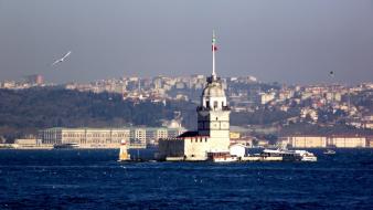 Tower istanbul bosphorus kiz kulesi wallpaper