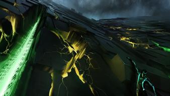 Tron concept art game cliff wallpaper