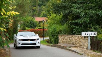 White cars europe chevrolet muscle car camaro wallpaper