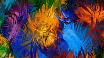 Abstract paintings colors wallpaper