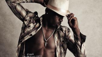 Black people fashion men open shirt pendant hats wallpaper