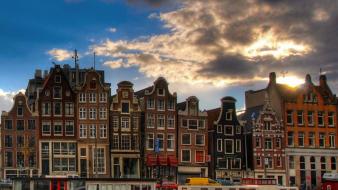 Cityscapes holland amsterdam view wallpaper