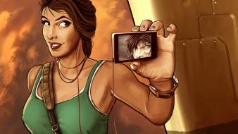 Games tomb raider lara croft smiling artwork wallpaper