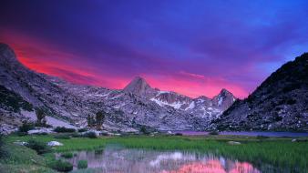 Sunset landscapes canyon california national park kings wallpaper