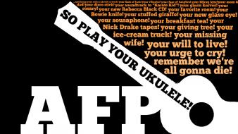 Typography lyrics amanda palmer ukulele anthem wallpaper