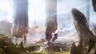 Video games futuristic artwork halo 4 wallpaper