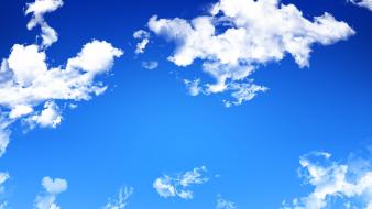 Blue clouds skies sky wallpaper