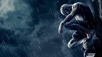 Dark movies rain spider-man spiderman 3 wallpaper