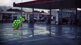 Nintendo mario bowser gas station wallpaper