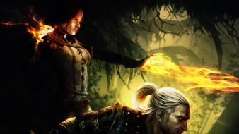 Of rivia triss merigold fireball witcher 2 wallpaper