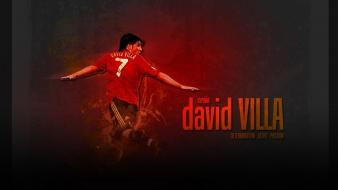 Soccer spain david villa football player wallpaper